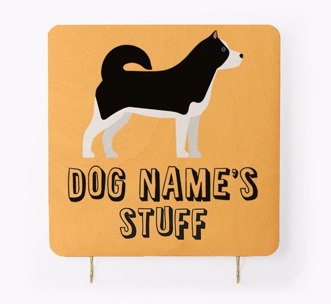 'Dog's Stuff' - Personalised {breedFullName} Lead & Collar Hanger